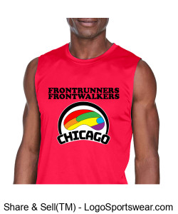 Sleeveless Tee - Red Design Zoom